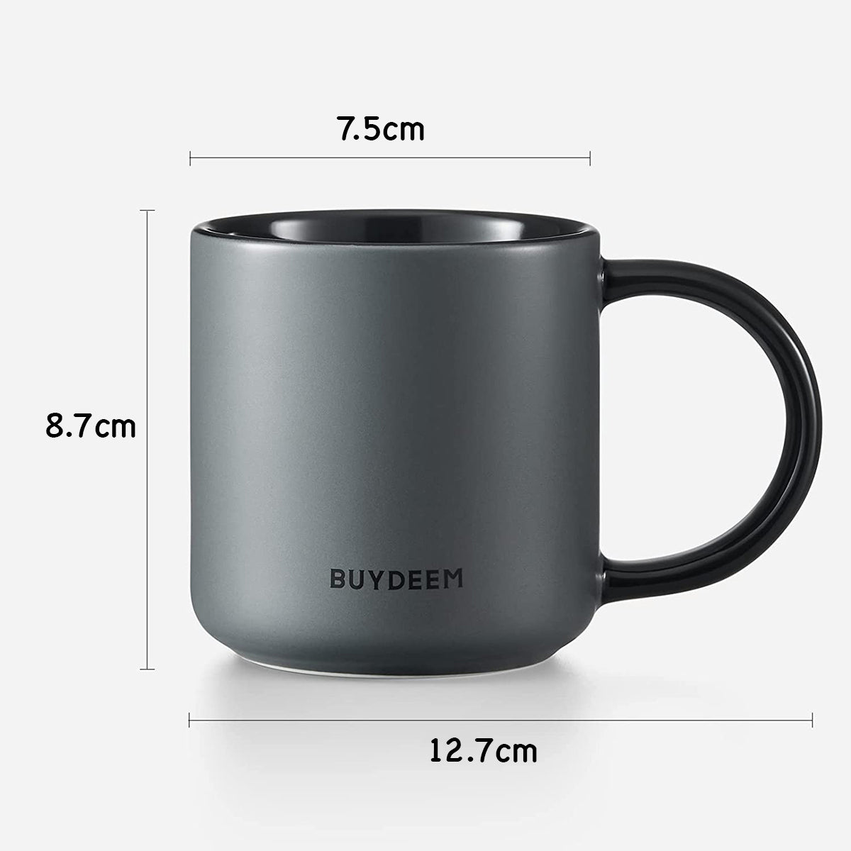 Buydeem Microwavable Ceramic Coffee/Tea Mug Dishwasher Safe