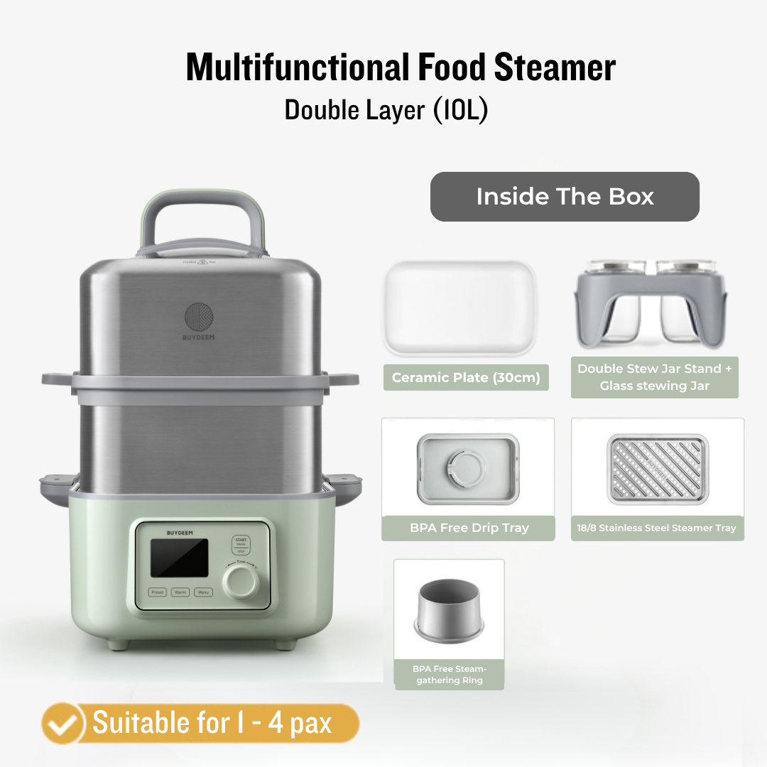 Buydeem Multifunctional Food Steamer (Steam/Stew/Defrost)