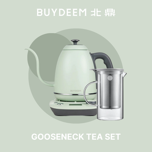 Tea Making Bundle 1 - Buydeem Gooseneck Kettle 0.8L + Tea Pot