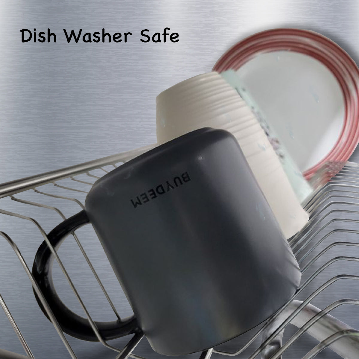 Buydeem Microwavable Ceramic Coffee/Tea Mug Dishwasher Safe