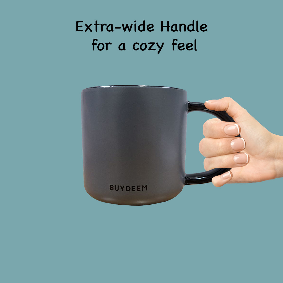 Buydeem Microwavable Ceramic Coffee/Tea Mug Dishwasher Safe