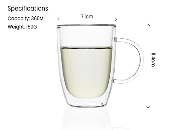 Double-Walled Glass Cup (300ML)