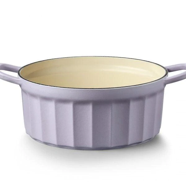 Buydeem Enameled Cast Iron Dutch Oven 22cm