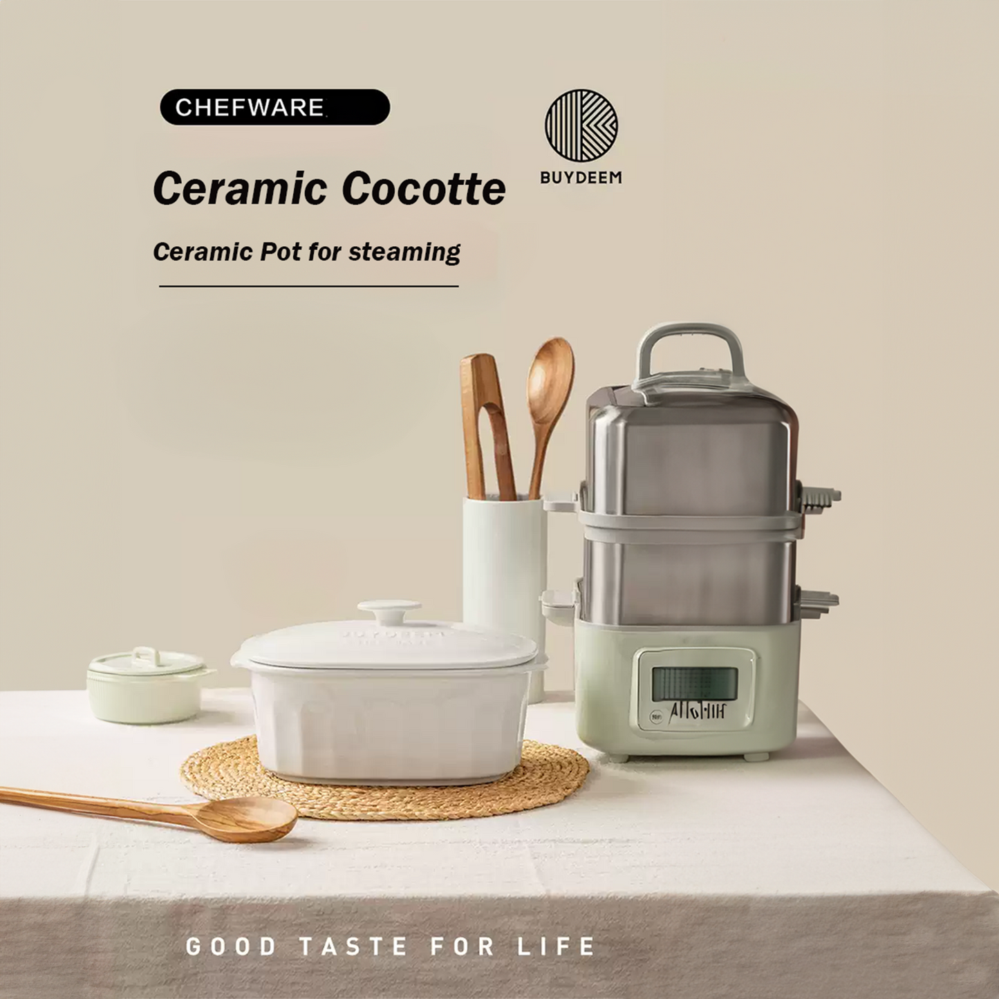 Buydeem Ceramic Cocotte Pot