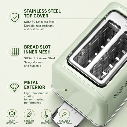 Buydeem 2-Slice Bread Toaster