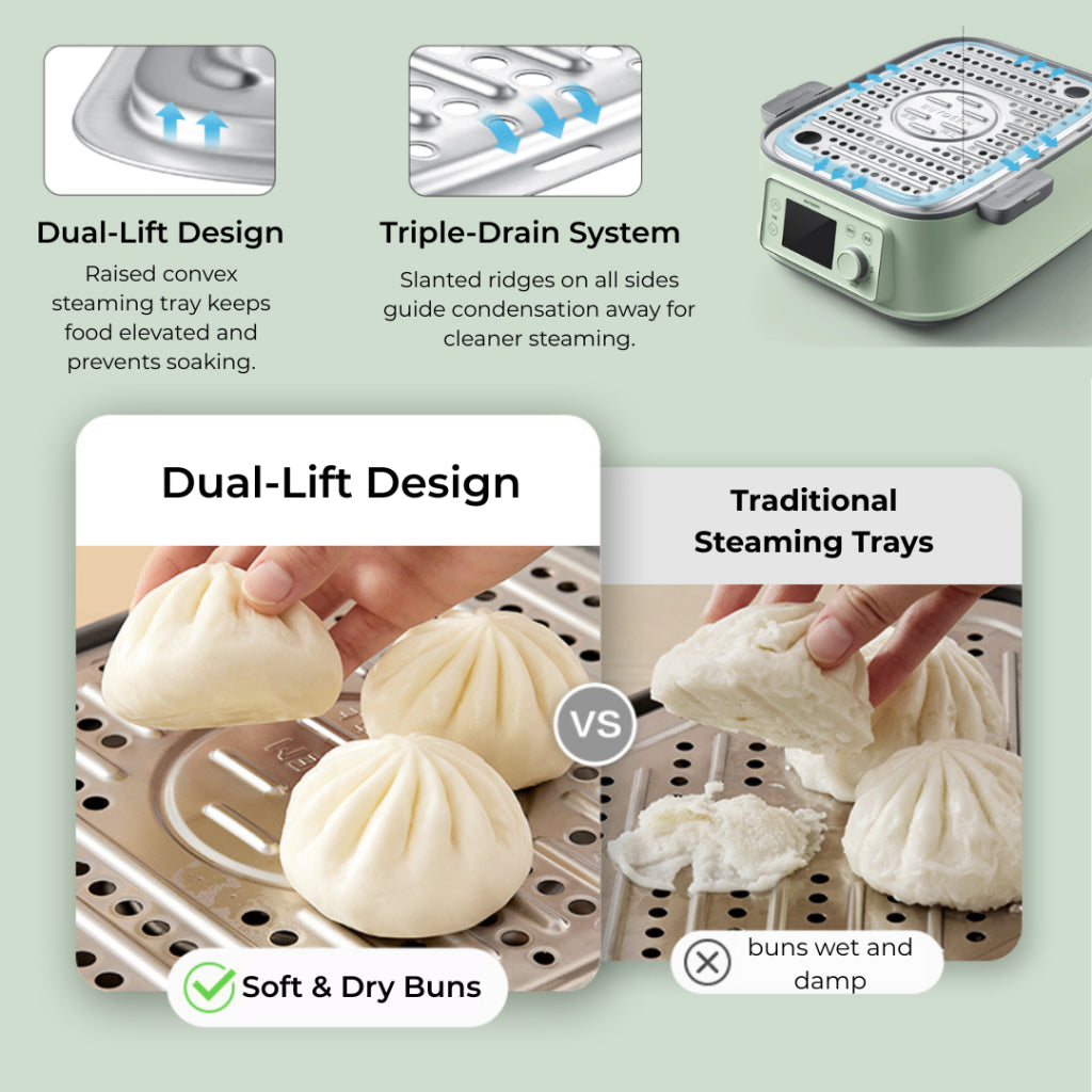 [Pre-Order] Buydeem Multifunctional Food Steamer(Steam/Stew/Defrost)-Ship on 10 June