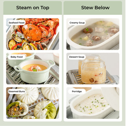 [Pre-Order] Buydeem Multifunctional Food Steamer(Steam/Stew/Defrost)-Ship on 10 June