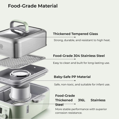[Pre-Order] Buydeem Multifunctional Food Steamer(Steam/Stew/Defrost)-Ship on 10 June