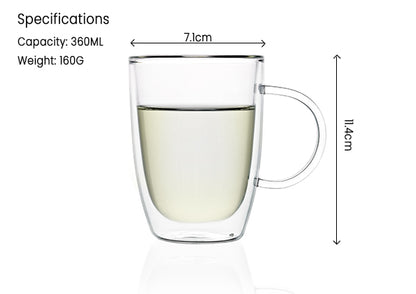 Double-Walled Glass Cup (300ML)
