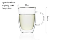 Load image into Gallery viewer, Double-Walled Glass Cup (300ML)
