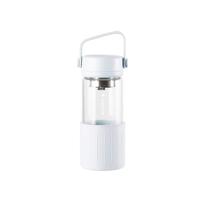 Portable Glass Bottle/Tumbler with Tea Strainer (350ML)