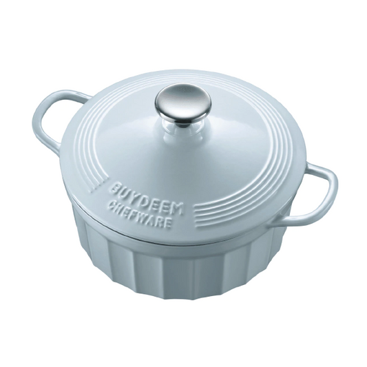 Buydeem Enameled Cast Iron Dutch Oven 22cm